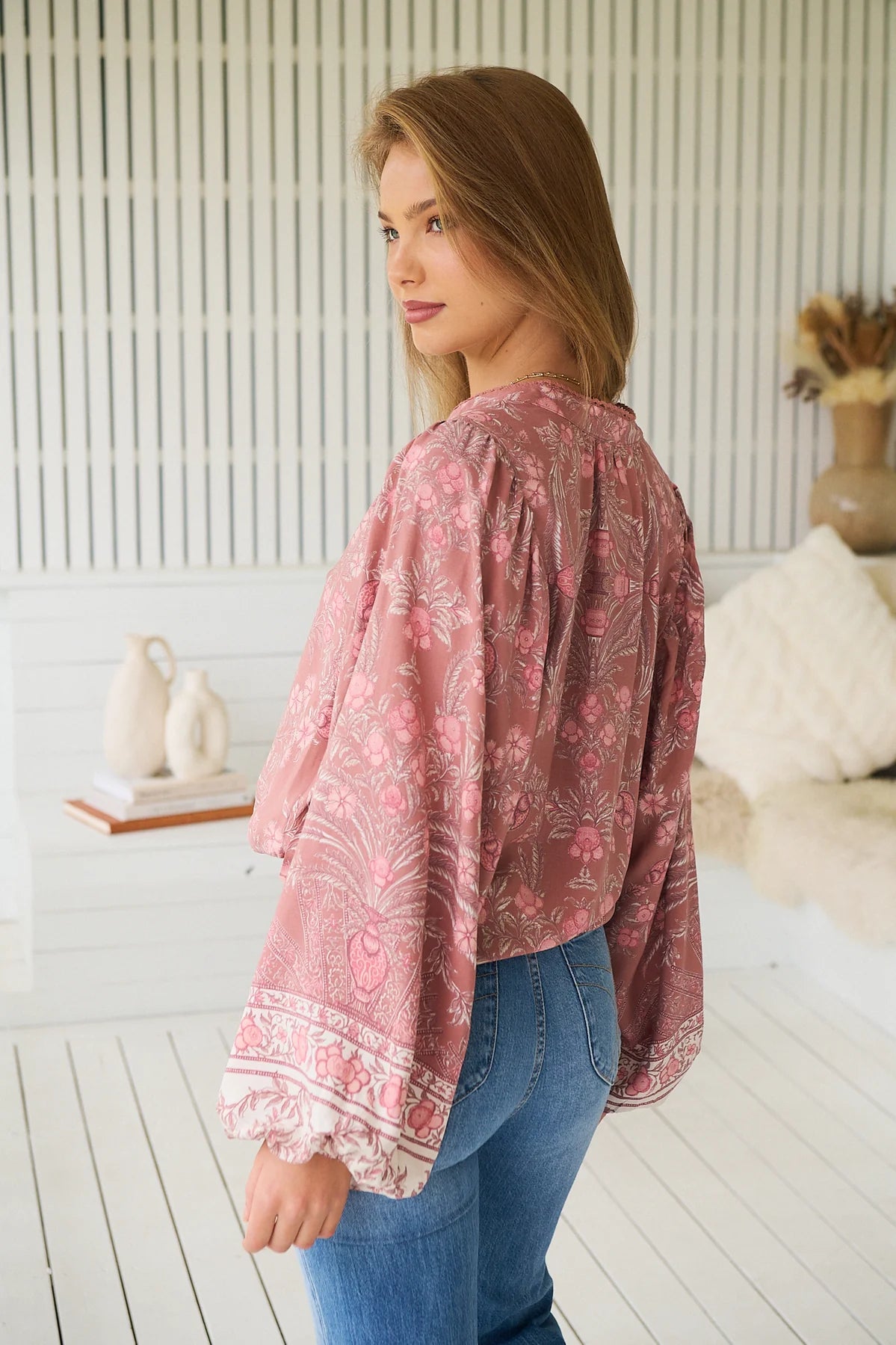 Mahalia Blouse ~ Angelina print
