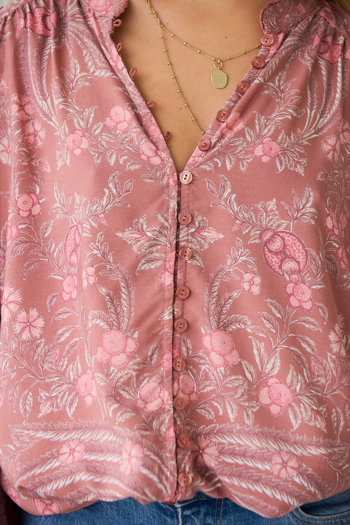 Mahalia Blouse ~ Angelina print