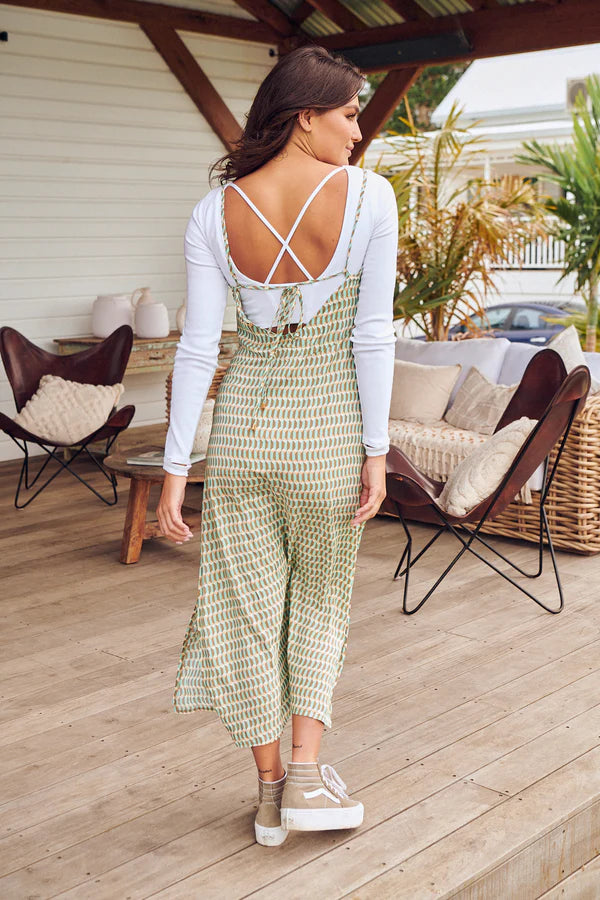 Laylunah Midi Slip Dress Addi Print Kenzie Tenzie