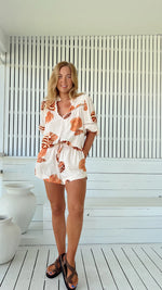 Cyra Blouse Marcel print