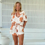 Cyra Blouse Marcel print