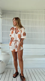 Cyra Blouse Marcel print