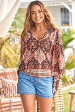 Marfa Top Aisha Print Kenzie Tenzie