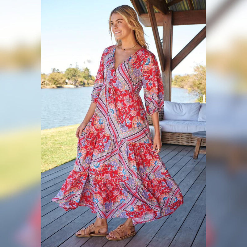 Mariana Maxi Dress Rosalee Print Kenzie Tenzie