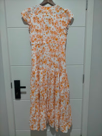 Melissa Maxi Dress Apricot Prairie Print