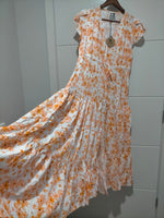 Melissa Maxi Dress Apricot Prairie Print