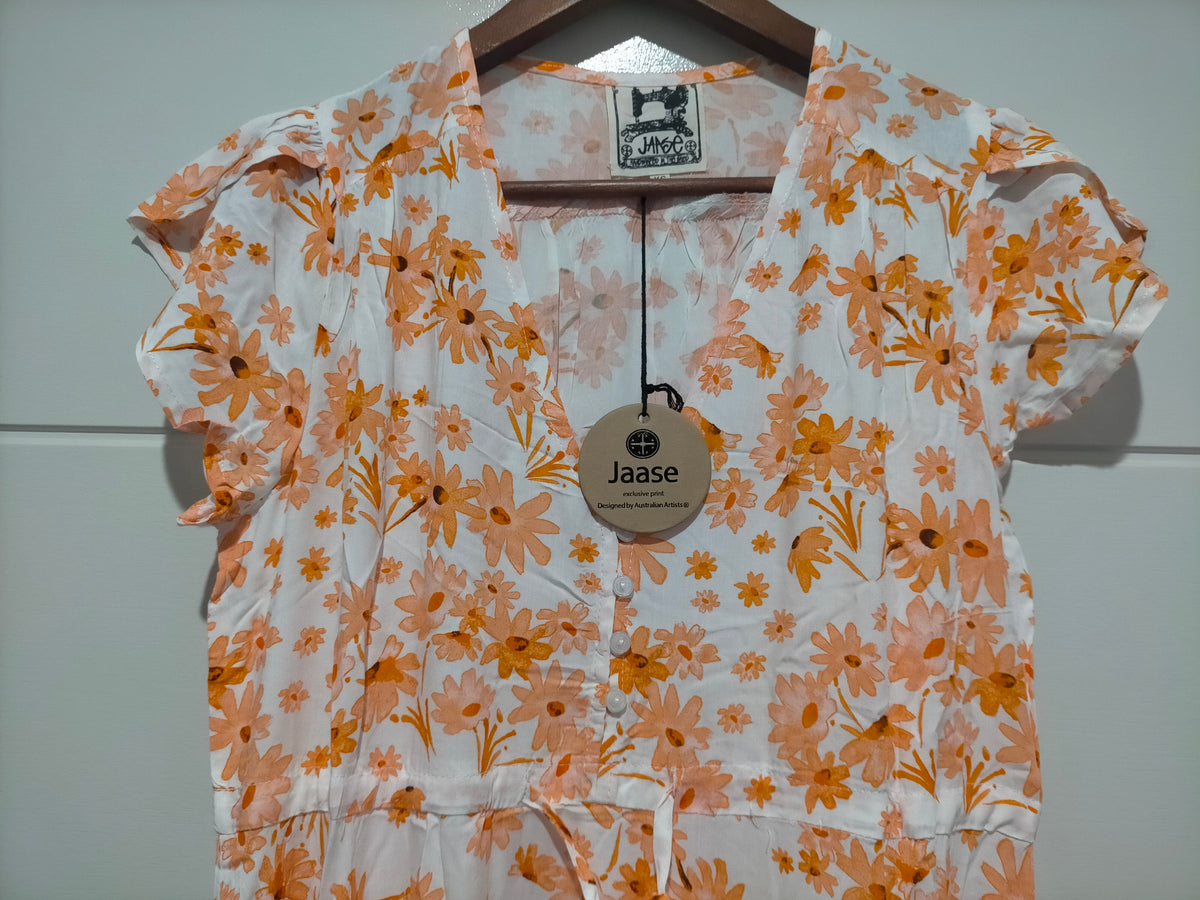 Melissa Maxi Dress Apricot Prairie Print