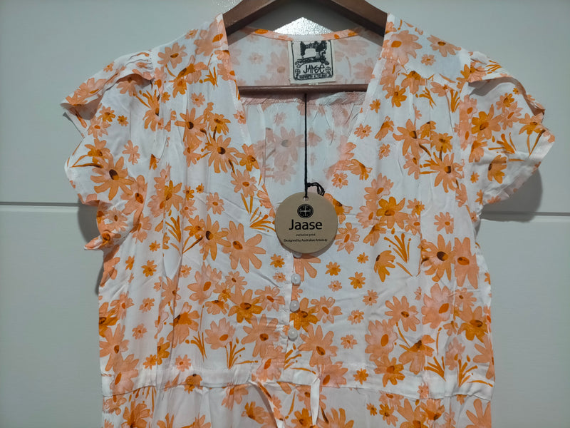 Melissa Maxi Dress Apricot Prairie Print