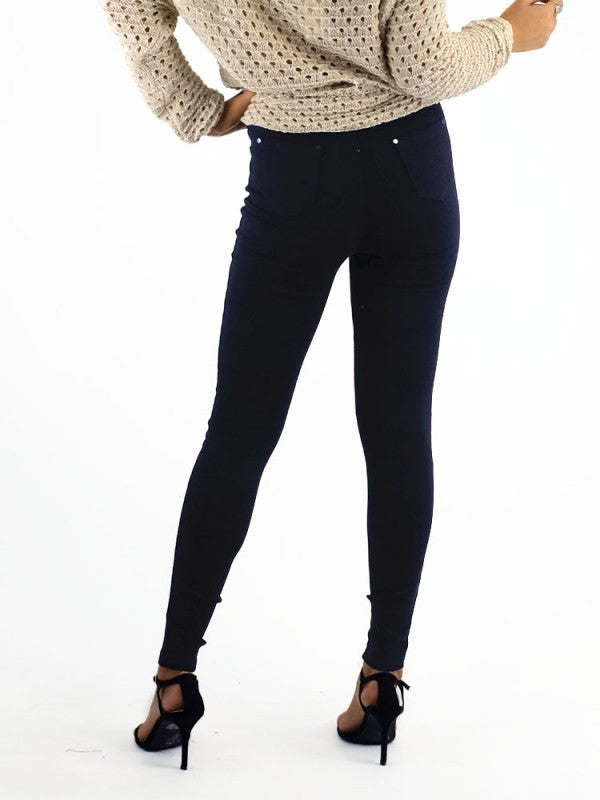 Mia Jegging High Waisted in Plain - Black Kenzie Tenzie