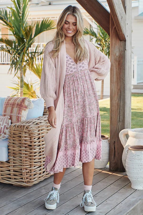 Monday Midi Dress Rosabella Print Kenzie Tenzie