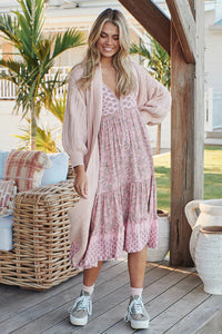 Monday Midi Dress Rosabella Print Kenzie Tenzie