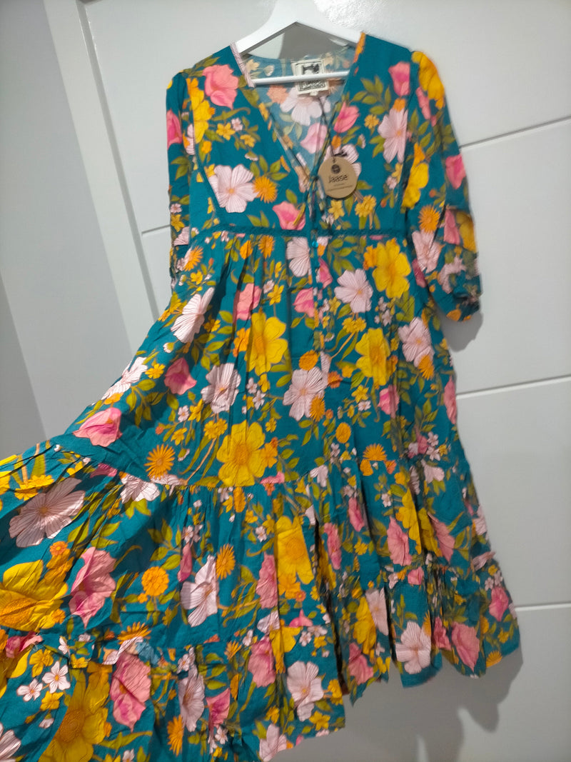 Monday Midi Dress Tiya Print Kenzie Tenzie