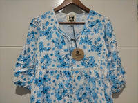 Monday Midi Dress Blue Prairie Print
