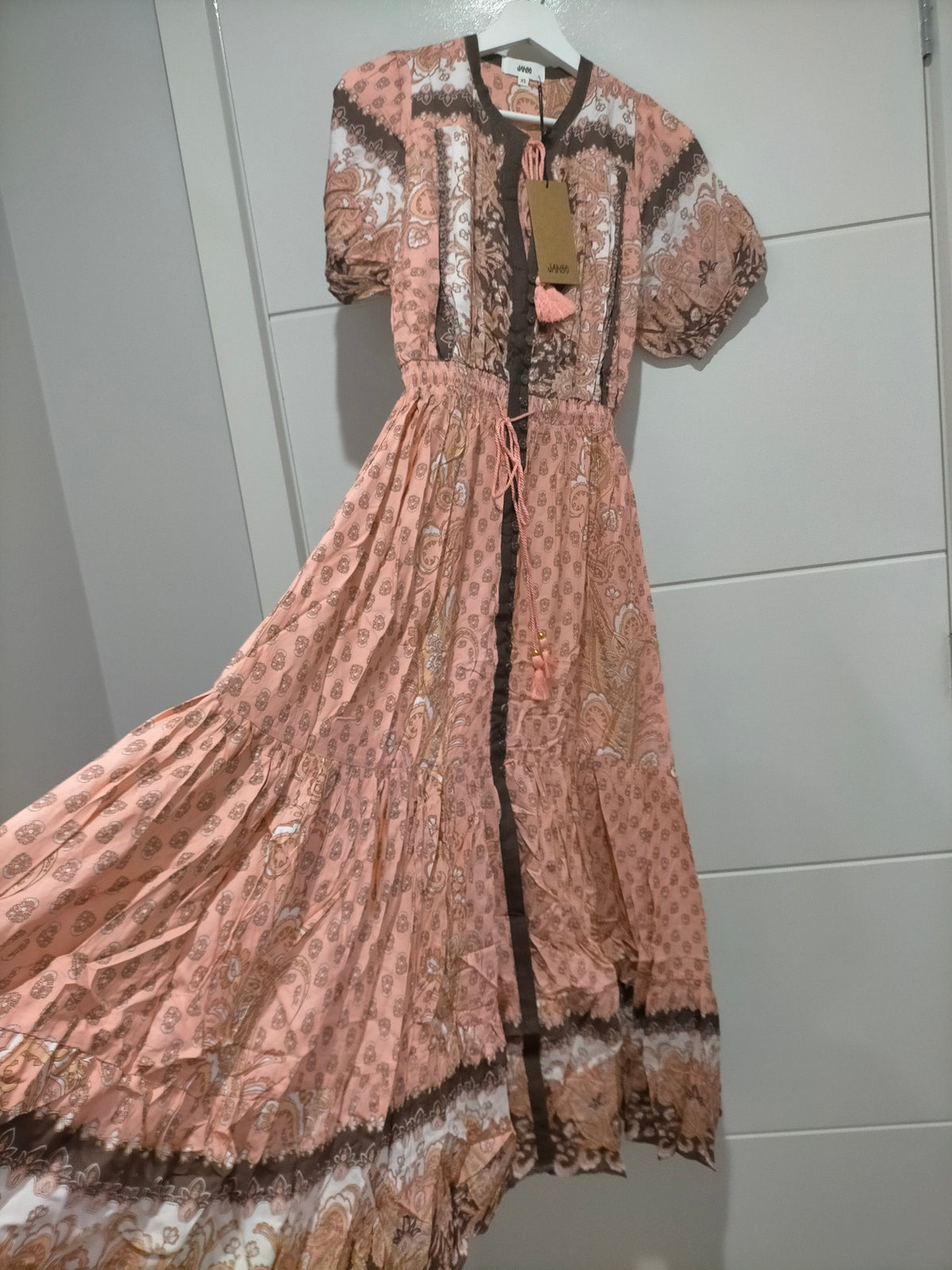 Opie Maxi Dress Coral Bells Print Kenzie Tenzie