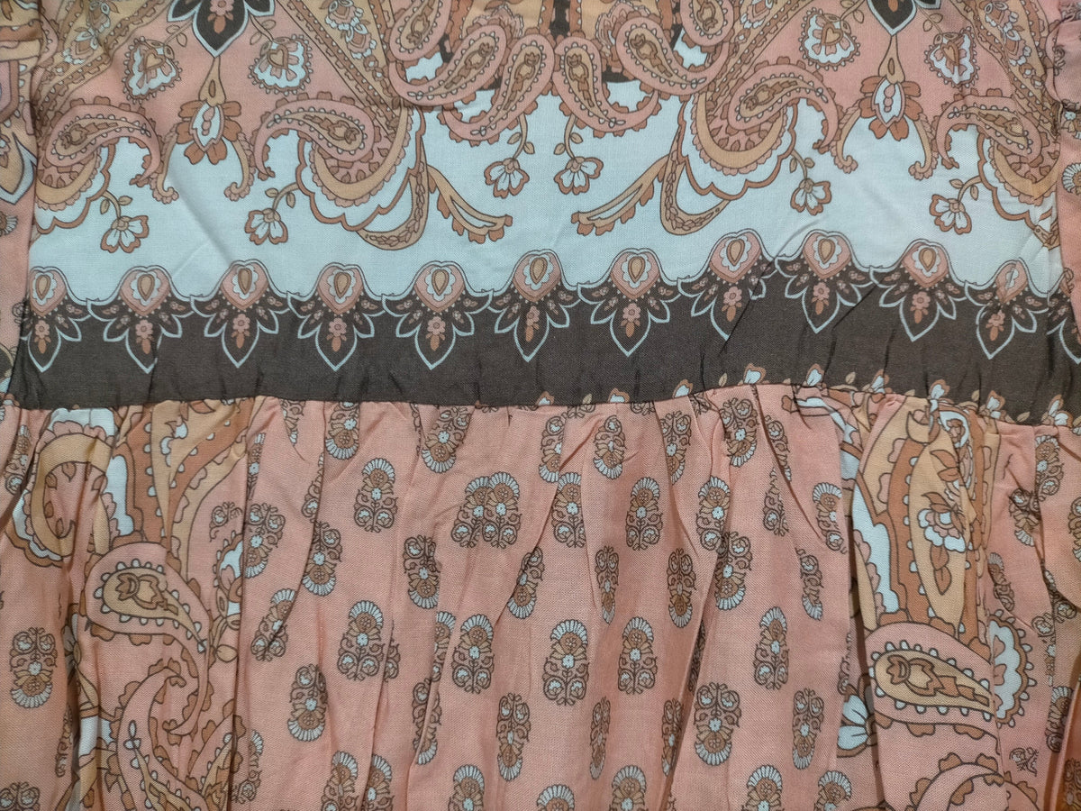 Opie Maxi Dress Coral Bells Print Kenzie Tenzie