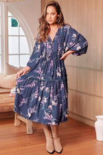 Palace Midi Dress Tiana Print Kenzie Tenzie