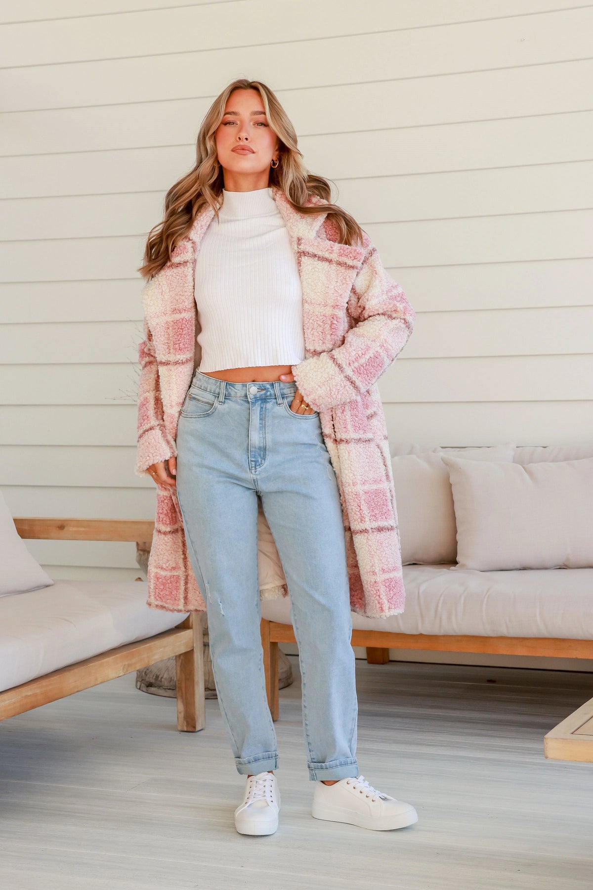 Parisian Dream Check Coat Kenzie Tenzie