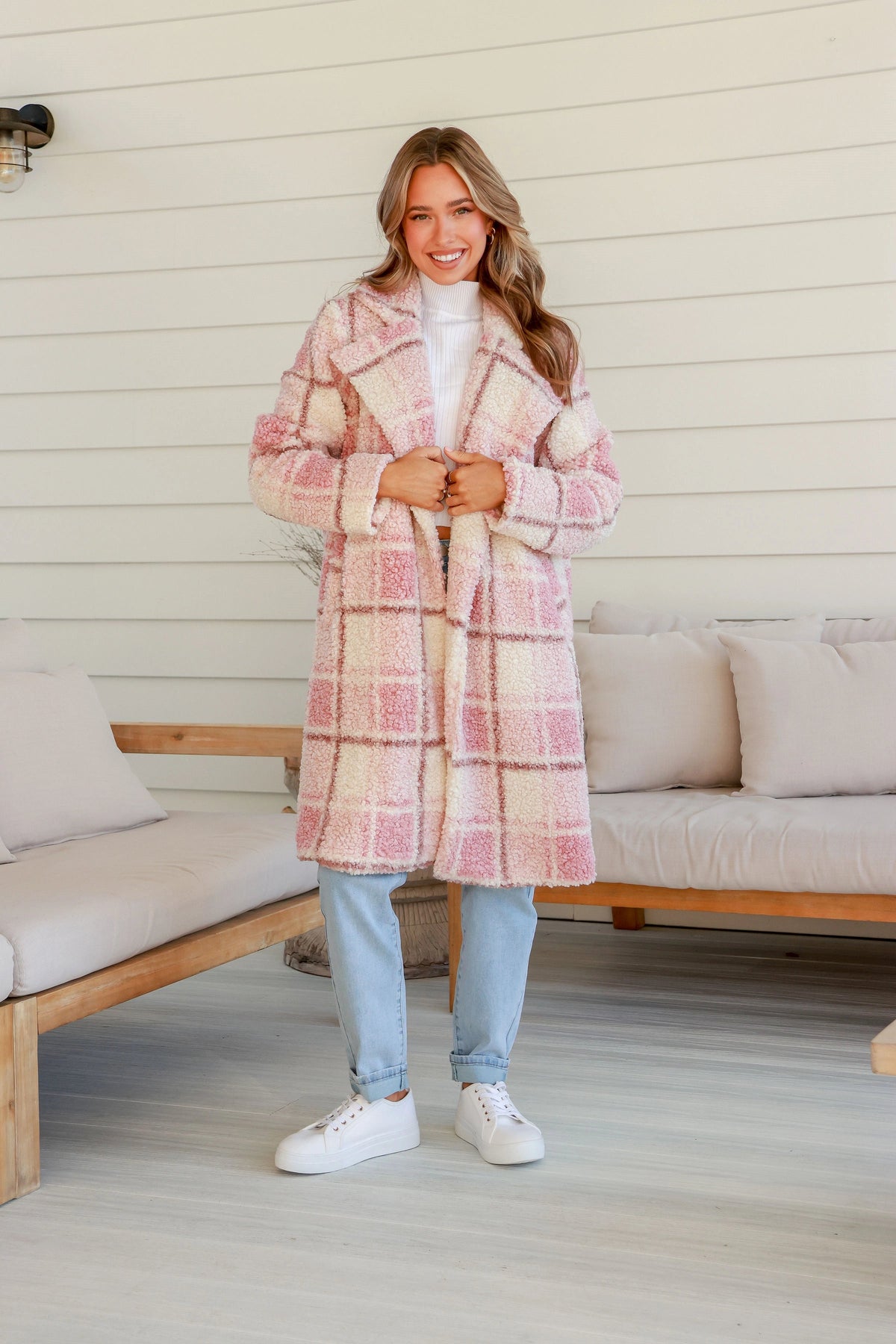 Parisian Dream Check Coat Kenzie Tenzie