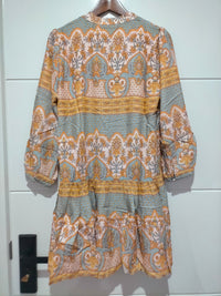 Payson Mini Dress Grey Odessa Print Kenzie Tenzie