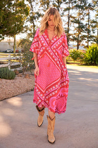 Penny Midi Dress Gypsy Print Kenzie Tenzie