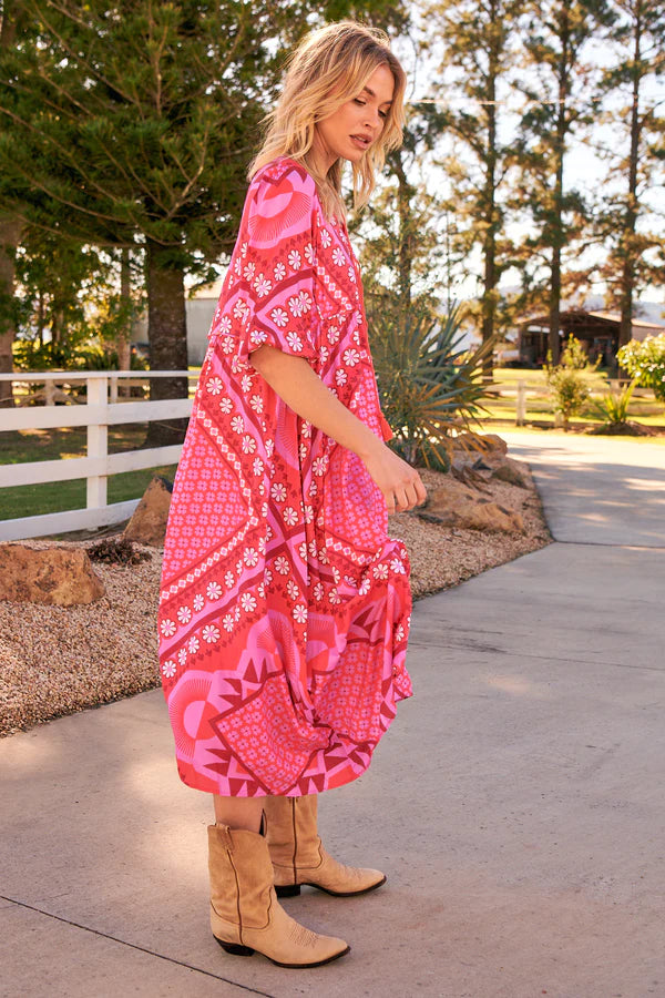 Penny Midi Dress Gypsy Print Kenzie Tenzie
