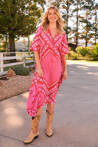 Penny Midi Dress Gypsy Print Kenzie Tenzie