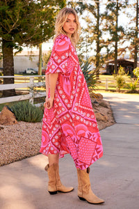 Penny Midi Dress Gypsy Print Kenzie Tenzie