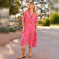 Penny Midi Dress Gypsy Print Kenzie Tenzie