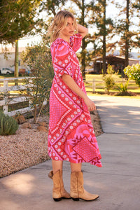 Penny Midi Dress Gypsy Print Kenzie Tenzie