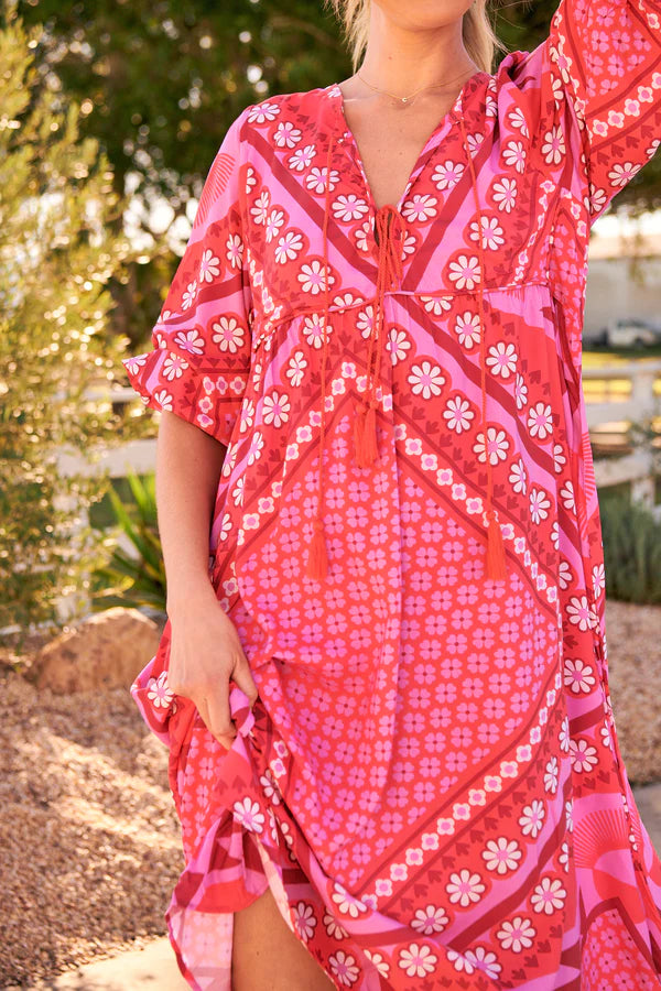 Penny Midi Dress Gypsy Print Kenzie Tenzie