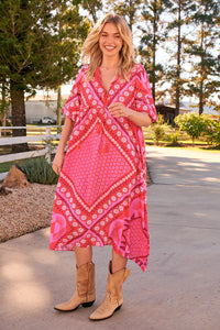 Penny Midi Dress Gypsy Print Kenzie Tenzie