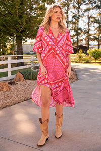 Penny Midi Dress Gypsy Print Kenzie Tenzie