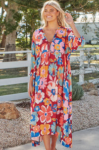 Penny Midi Dress Valli Print Kenzie Tenzie