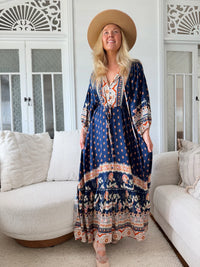 Catalonia Maxi Dress ~ Asha print