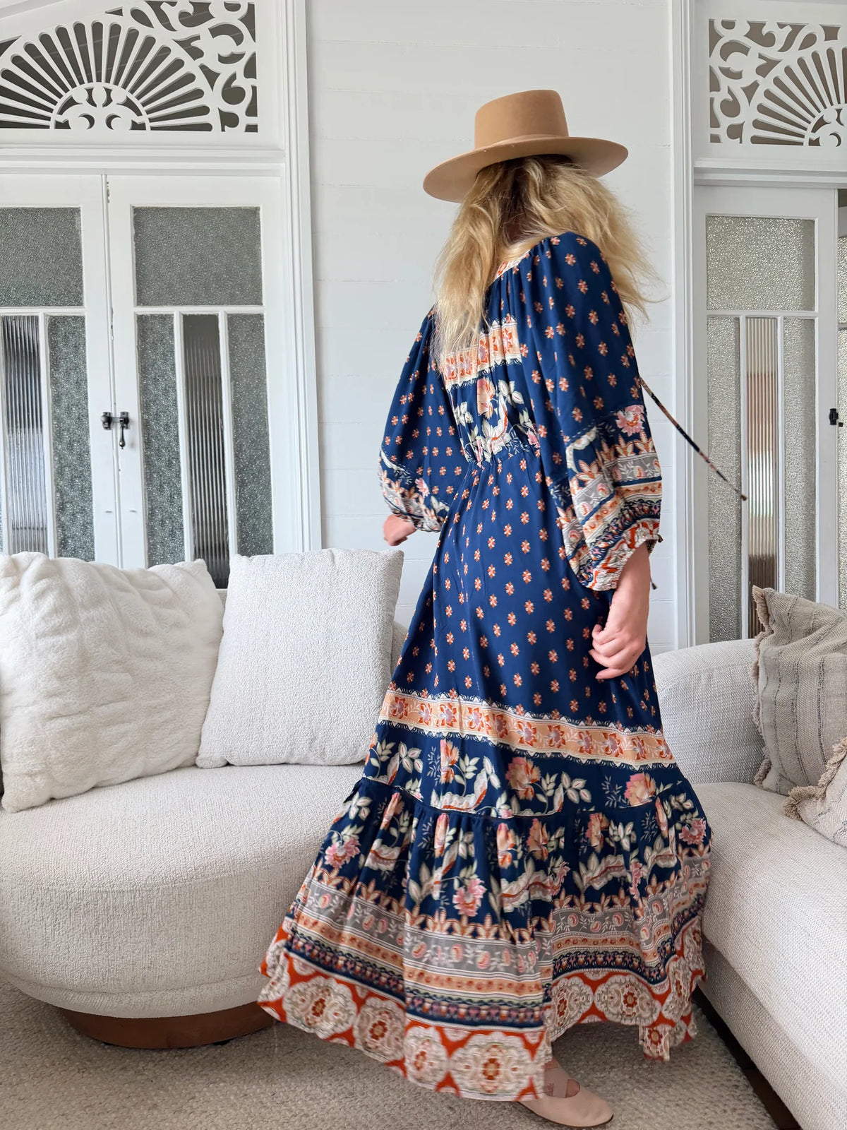 Catalonia Maxi Dress ~ Asha print