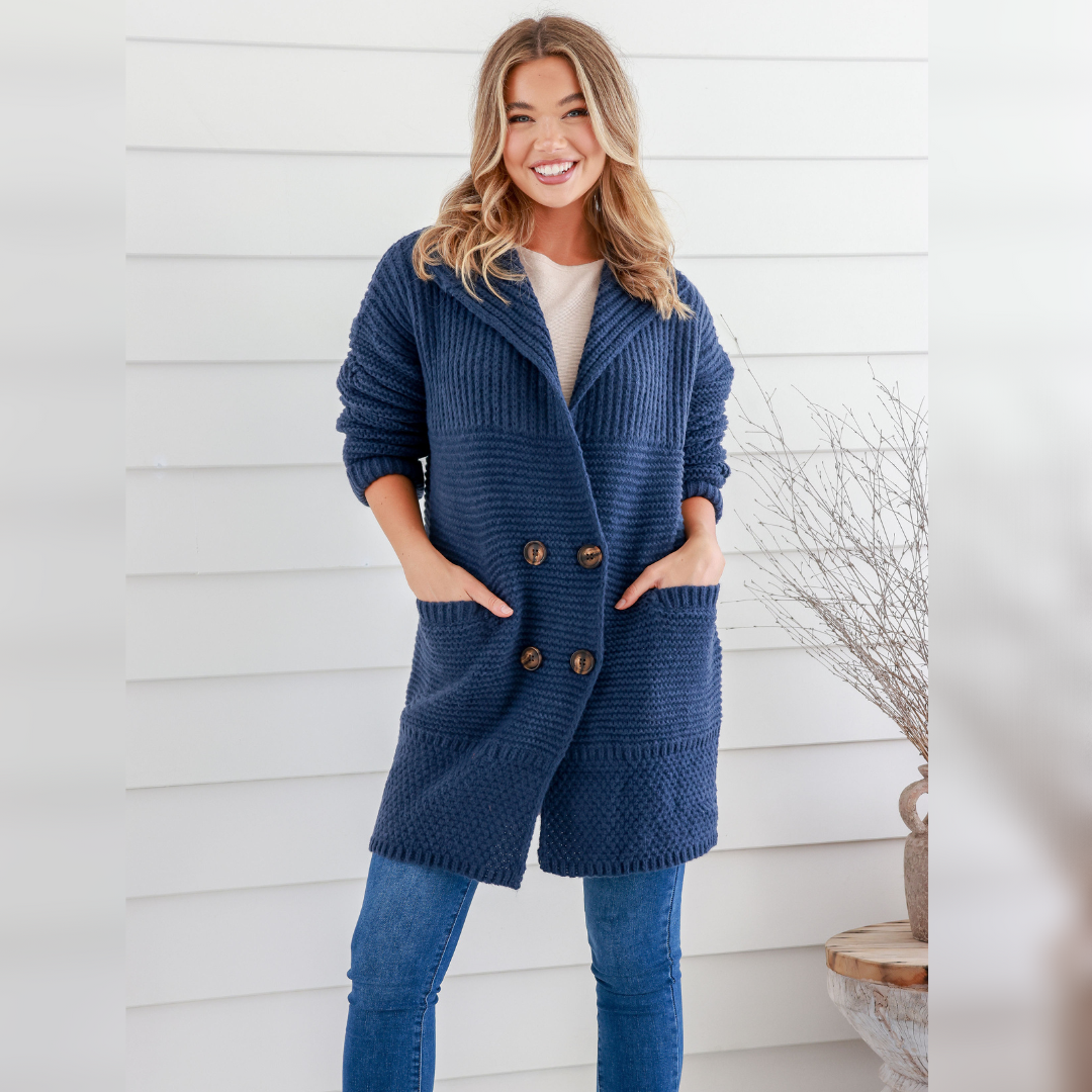 Poppy Knit Cardigan by Miracle Fashion Kenzie Tenzie