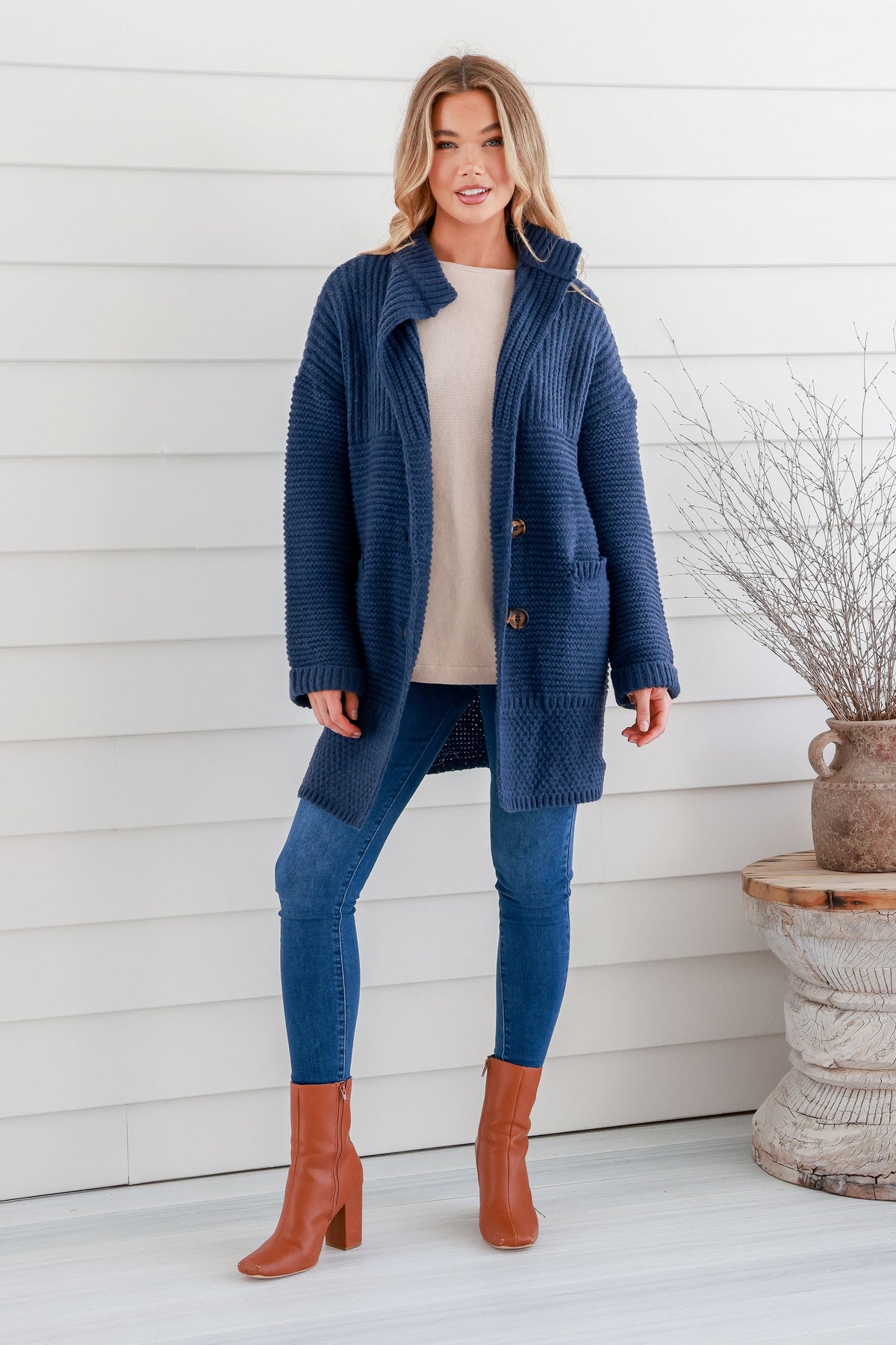 Poppy Knit Cardigan by Miracle Fashion Kenzie Tenzie