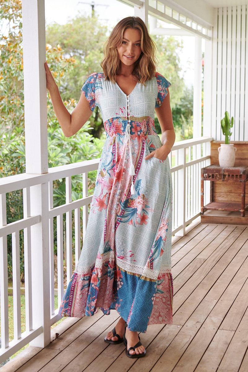 Romi Maxi Dress in Cemeli Print Kenzie Tenzie