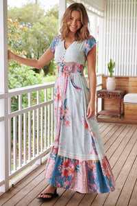 Romi Maxi Dress in Cemeli Print Kenzie Tenzie