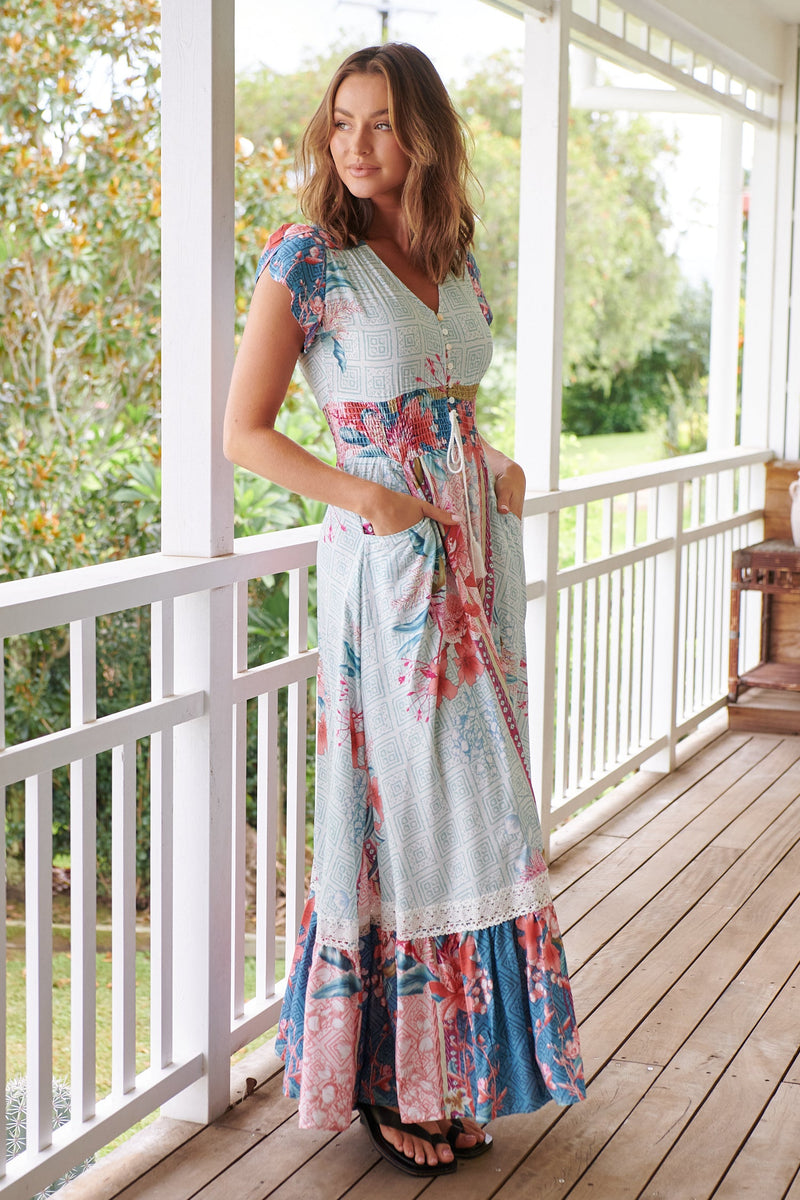 Romi Maxi Dress in Cemeli Print Kenzie Tenzie