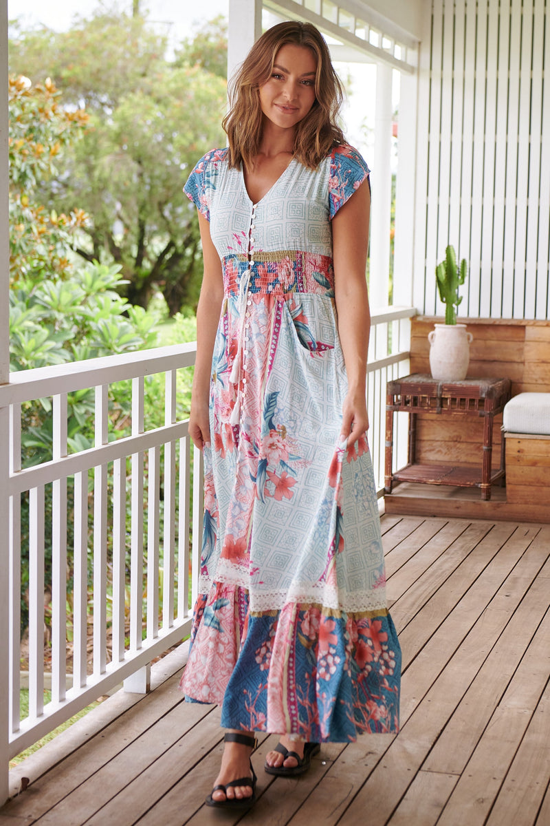 Romi Maxi Dress in Cemeli Print Kenzie Tenzie