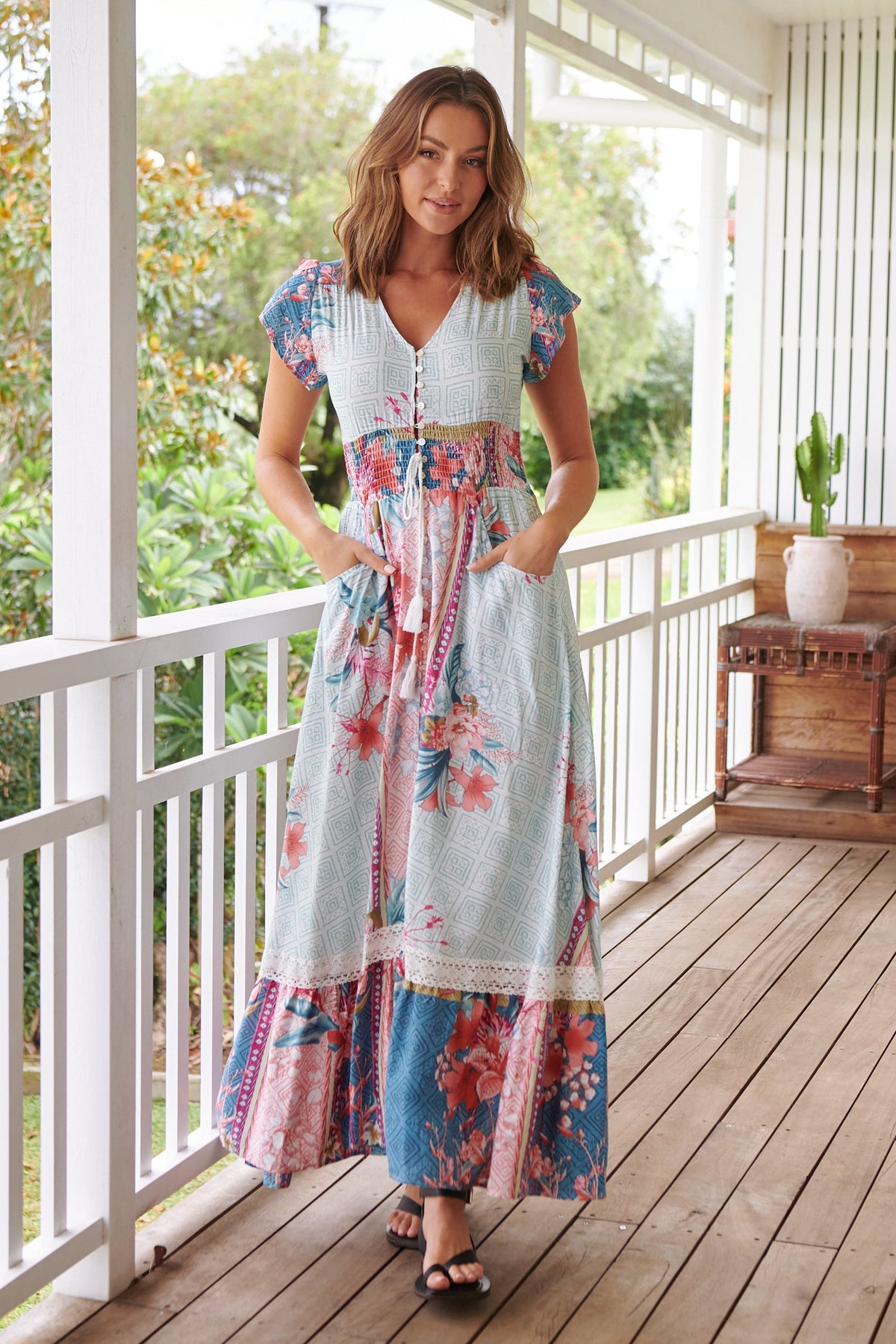 Romi Maxi Dress in Cemeli Print Kenzie Tenzie