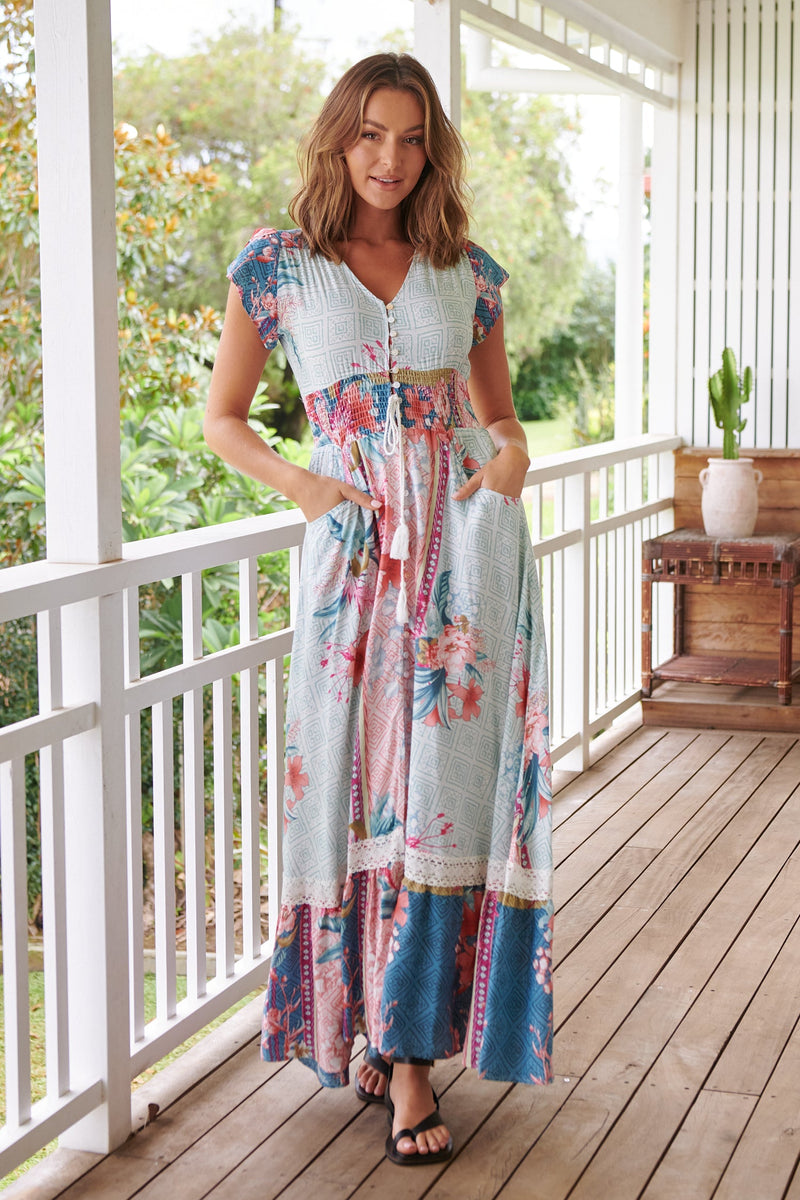 Romi Maxi Dress in Cemeli Print Kenzie Tenzie