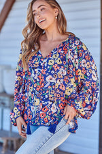 Rue Top Carnation print Kenzie Tenzie