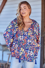 Rue Top Carnation print Kenzie Tenzie