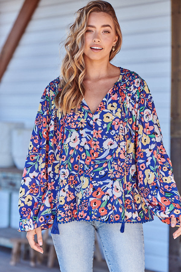 Rue Top Carnation print Kenzie Tenzie