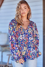 Rue Top Carnation print Kenzie Tenzie