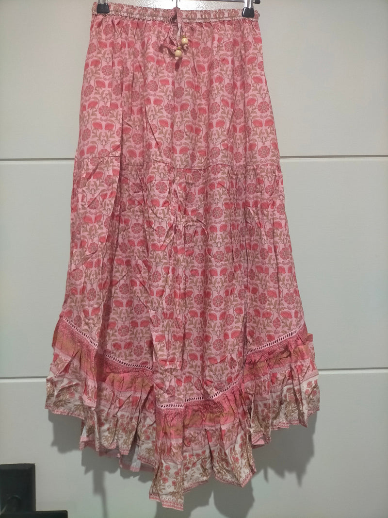 Shayla Maxi Skirt Rose Blossom print Kenzie Tenzie