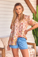 Sierra Top Daisies Print Kenzie Tenzie