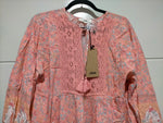 Ezra Midi Dress Swan Lake Peony Pink Print